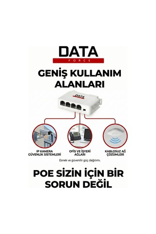 Buradabulabilirsin Dataforce 3+1 10/100 Poe Extender Nl