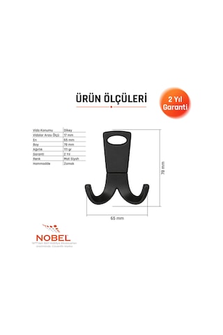 Seylan Askı, Metal Vestiyer Askısı, Matsiyah, Duvar Ve Dolap Askılığı 5'li Set Vidalı Matsi Yah