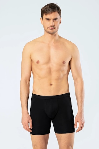 Cacharel 1335 Erkek Bel Bantlı Likralı Boxer-siyah Siyah