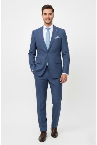 Presto Erkek Yelekli Slim Battal Takım Elbise 6 Drop Lacivert 792-250 Lacivert