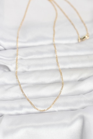 Cm 14k Gold Renk 60 Cm Zincirli Kadın Kolye - Lisinya Çok Renkli 19897095