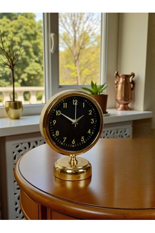 Gold Harmony 25 X 20 Gold Metal Masa Saati Çok Renkli