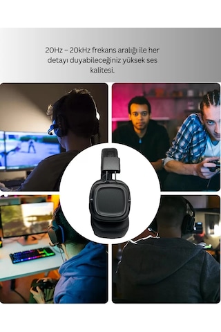 Hepsi Katlanabilir Tasarımlı Taşınabilir Kablosuz Müzik Kulaklığı Yeni Nesil Najmaddin