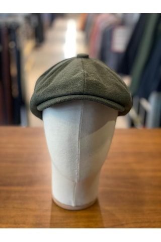 Peaky Blinders Tarz İngiliz Model Kaşe Kumaş Kasket Şapka Haki