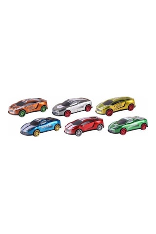 Toysan 20 Li Speed Racer Diecast Metal Araba Toy-35 Renkli