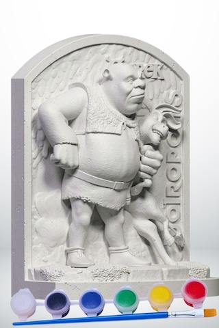 Shrek Ve Eşek 15 Cm Taş Biblo Çocuk Boyama Etkinliği