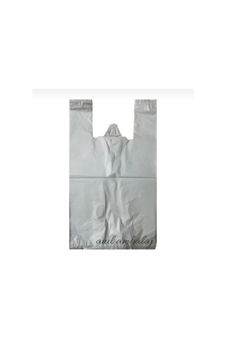 Beyaz Poşet Büyük Boy 1 Kg Market Manav Poşeti Hışır Atlet Poşet