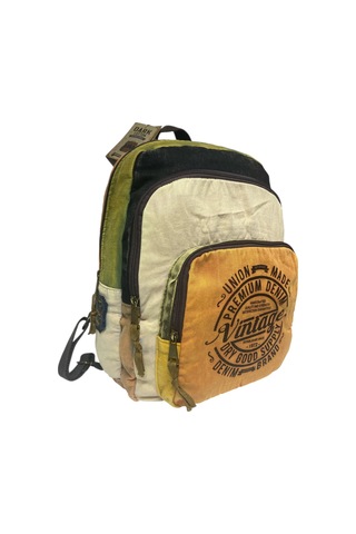 Kaliteli Vintage Salaş Yıkama Kumaş Disayn Günlük Gezi Okul Sırt Çantası 30cmx40cm Camel