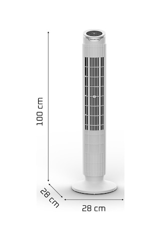 Rowenta Vu7025 Silent Flow Effitech 8 Hız Kademeli 30 Watt Sessiz Kule Tipi Vantilatör