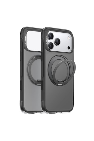 Torras Apple iPhone 17 Pro / 18 Pro Uyumlu Ostand R Air Magsafe Kapak Siyah