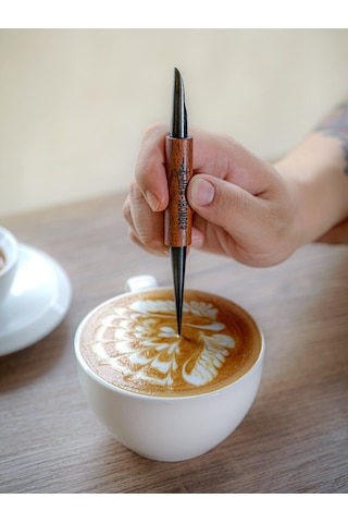 Ceviz Latte Art Kalemi, Barista Kalemi 152mm 1 Parça