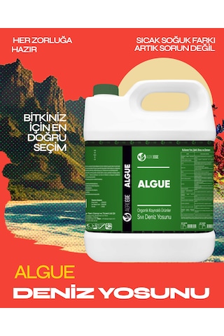 Agroege İthal Sıvı Deniz Yosunu Algue Gübre 5 LT