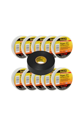 3m Scotch 33+ Elektrik İzolasyon Bandı 10 Adet 19mm X 20mt