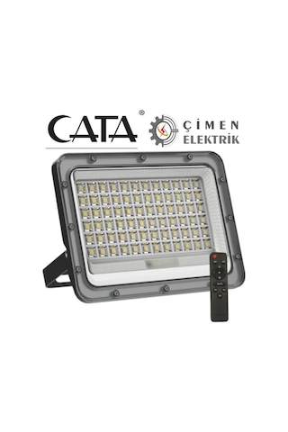 Cata Ct 4649 200w Kumandalı Solar Led Projektör 6400k Beyaz Işık