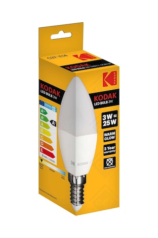 Kodak 3w 240 Lümen Led Sarı Işık Ampul 5 Adet 5 Adet