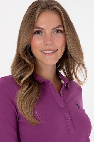 U.S. Polo Assn. Kadın Menekşe Basic Polo Yaka Sweatshırt 50307755-VR037