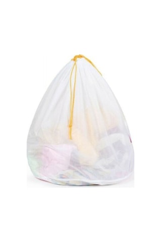 Malzek 4 Adet Çamaşır Yıkama Filesi Renkli Ipli 40x60 Beyaz