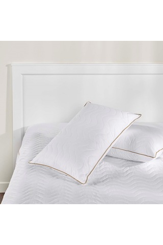 Linens Fluffy Pamuk Kapitone Standart Yastık Alezi