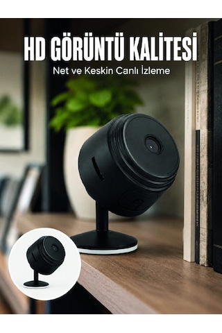 A9 Mini Wi-fi Güvenlik Kamerası Hd Gece Görüşlü Hareket Algılamalı Kablosuz Ip Kamera