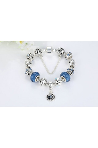 Charm Bileklik, Mavi Mother Charmlı, Si