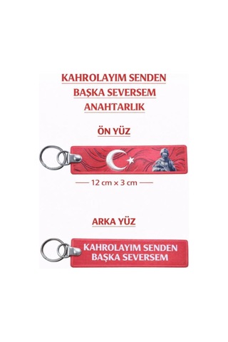 Pvc Anahtarlık Dayanıklı, Esnek Ve Uzun Ömürlü Tasarım 12 X 3 Cm Kahrlyım - 840169551 Kahrlyım