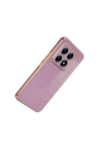 Xiaomi Mi 14t Pro Volet Silikon - Mor Düz Renkli