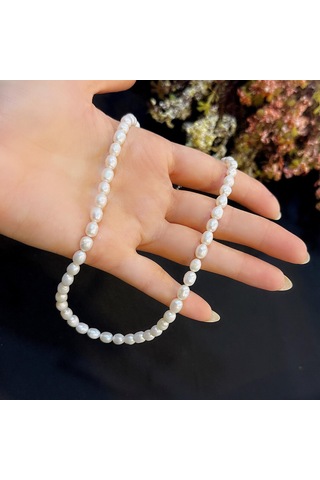 Stela Gümüş İnci Kolye