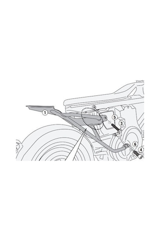 Bmw Ce 02 24-25 Arka Çanta Demiri Givi Sr5147 Diğer