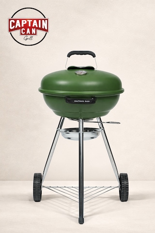Captain Can Grill Set&go 47 Kömürlü Barbekü I Kömürlü Mangal Yeşil