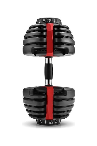 Valkyrie 24kg Ayarlanabilir Dambıl Seti 1 Adet Profesyonel 1. Kalite Dumbbell Kolay Kullanım Ev İçin İdeal Dambıl Siyah