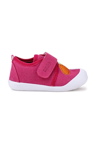 Kiko Kids Strawberry Cırtlı Kız Bebek İlk Adım Panduf Ayakkabı Fuşya