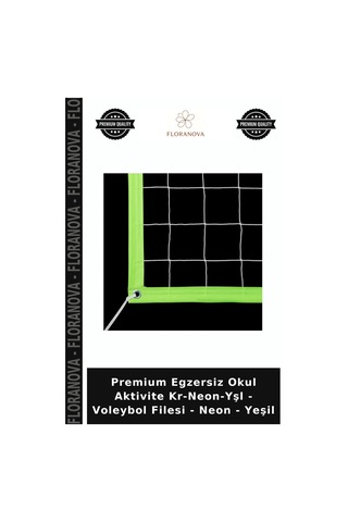 Premium Egzersiz Okul Aktivite Kr-neon-yşl - Voleybol Filesi - Neon - Yeşil