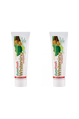 Farmasi Euro Fresh Whitening Aloe Veralı Misvaklı Beyazlatıcı Diş Macunu 2 x 112 G