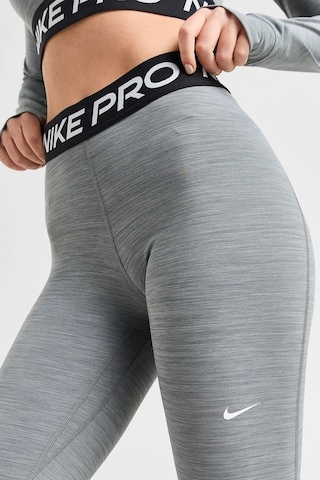 Nike Pro 365 Dri Fit Training Mid Rise Full Length Tight Fit Green Toparlayıcı Tayt Gri Melanj
