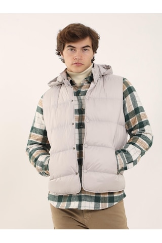 Dufy Taş Erkek Regular Fit Dik Yaka Yelek Mont - 96763 Taş