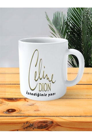 Celine Dion Baskılı Kupa Bardak Kişiye Özel Model 1 Çok Renkli