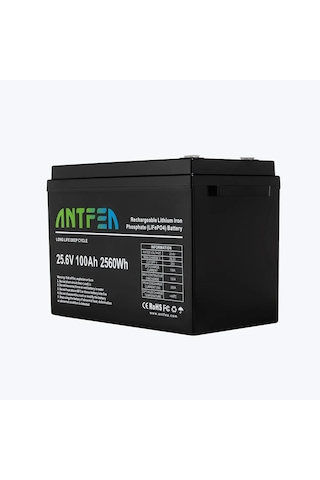 Antfea 25.6v 100ah Abs Lityum Akü Lifepo4