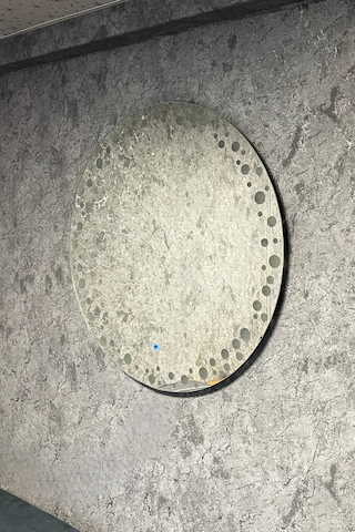 Arif Beyaz Ledli 60 x 60 Yuvarlak Model:60-B Dekoratif Ayna Beyaz