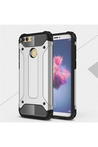 Huawei P Smart 2018 (FIG-LX1) - Kilif Darbe Önleyici Zirh Tank Kapak