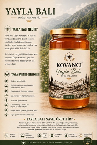 Yayla Balı %100 Doğal Katkısız Çiçek Balı Yüksek Rakım Hakiki Süzme Bal