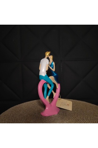 Sevgililer Günü Biblosu: Öpüşen Aşıklar Dekoratif Obje Ev & Ofi