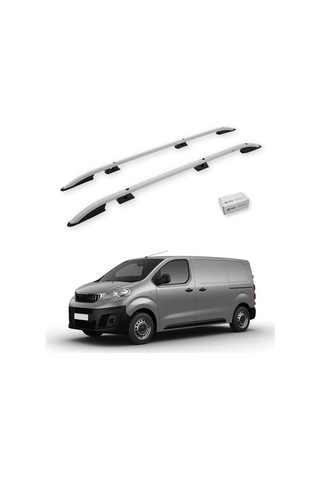 Turtle Peugeot Expert Mk3 2017-2025 / Kısa Şasi Tavan Çıtası Crown Gri