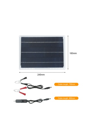 Wezone 20w Taşınabilir Güneş Paneli Seti - Çift Usb, Type-c Ve Dc Port İle Ev İçi/dışı Kullanım İçin Ip65 Su Geçirmez