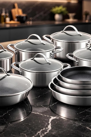 Uniqella Silver Pro Serisi 16 Parça Set Çelik