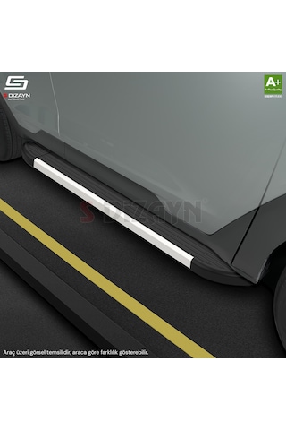 S-dizayn Fiat 500x Skyline Aluminyum Yan Basamak 173 Cm 2014 Üzeri A+ Kalite