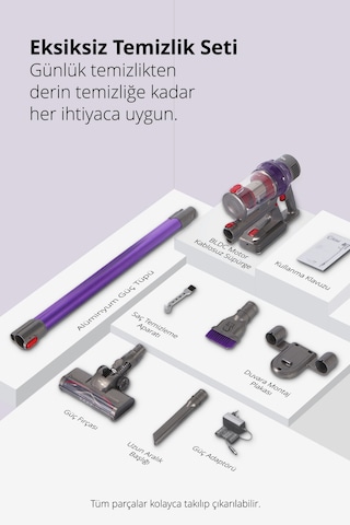 Kiwi KVC-4040BL Şarjlı Dikey Süpürge
