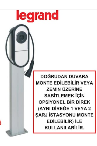 Legrand Elektrikli Araç Şarj İstasyonu 22 Kw Kablolu Duvar Tipi