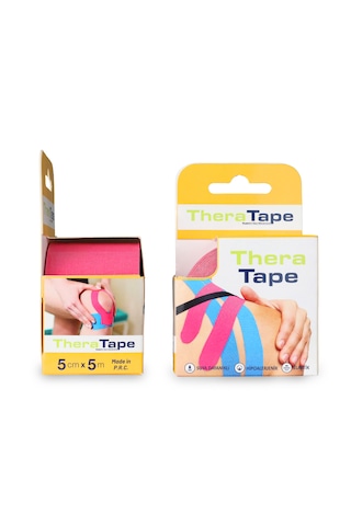 Thera Tape Kinesio Sporcu Ağrı Bandı Kinesiology Pembe 5 Cm X 5 M