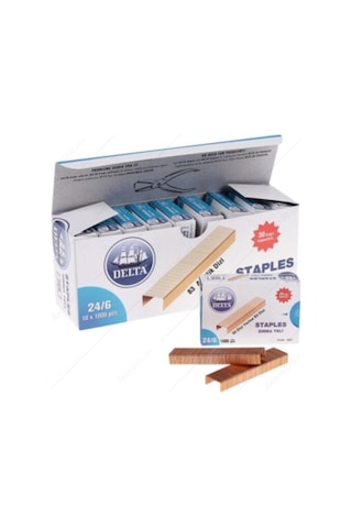 Delta 1551 24/6 Zımba Teli Sarı 10 x 1000