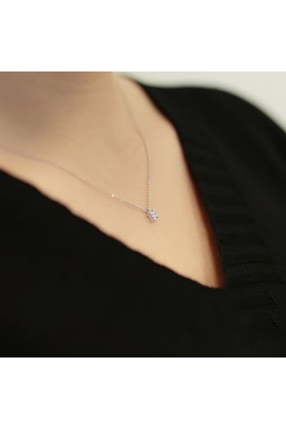 Lova 0,13 Karat Pırlanta Tektaş Kolye - 2030003